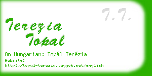 terezia topal business card